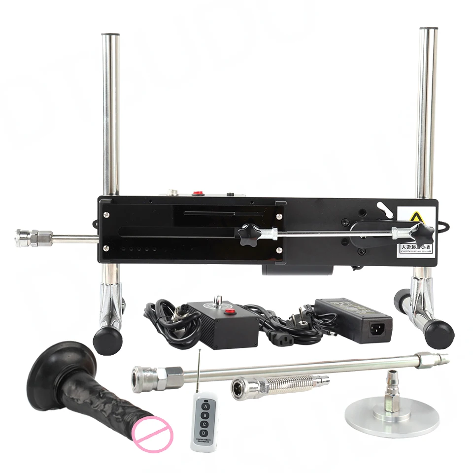 DTSUDU 120W Quiet Sex Machine for Adults, Pumping Gun,Remote Control Love machine with Dildo for Men and Women Masturbation