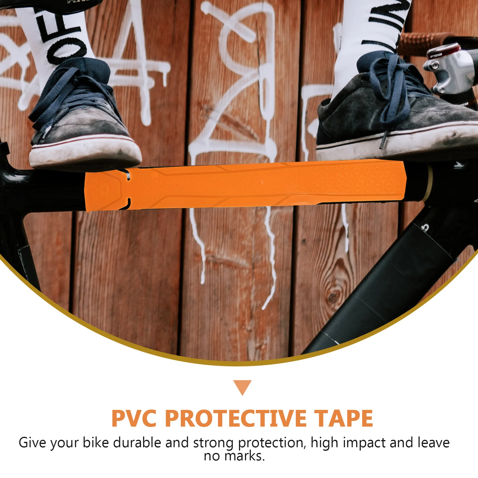 

1pc Protection Tape Pvc Scratch Proof Durable Film For Mountain Bike Frame Protector Stickers Accessories Bike Frame Wrap