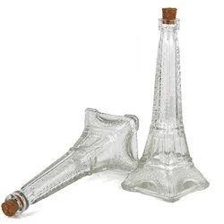 23CM large Nordic Zakka Colored Eiffel Tower Glass Vase Home Decoration Colorful for Office Accessories Decoratoin