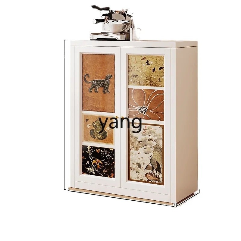 LHH  antique balcony cabinet sunscreen waterproof storage wall integrated multi-layer cabinet