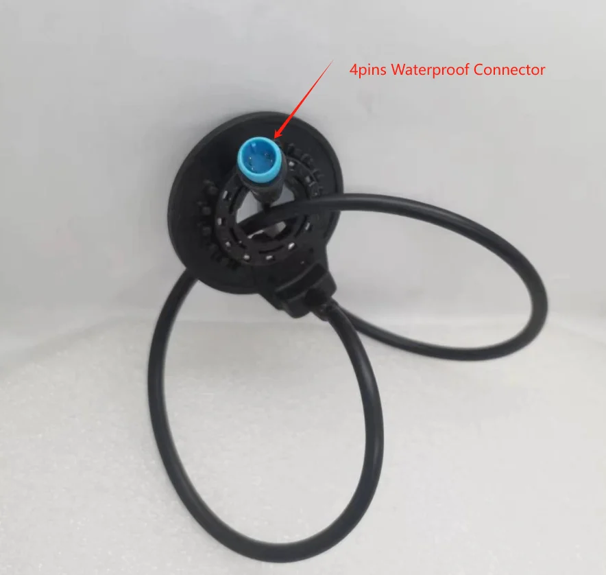 Pedal Assist Sensor Electric Bicycle Double Hall 12 Magnet Left Side 4Pins Waterproof Connector PAS System Modified Parts