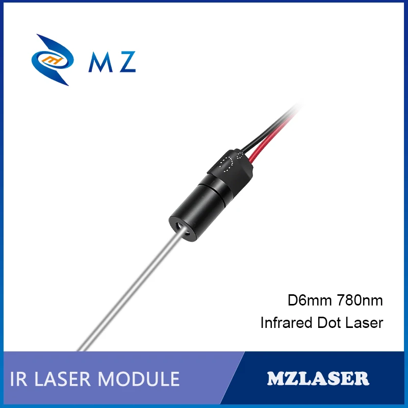 New Compact Infrared Dot Laser Diode Module 780nm D6mm 0.5mW 1mW 5mW 10mW 3V 5V Industrial Grade for Woodworking Machinery