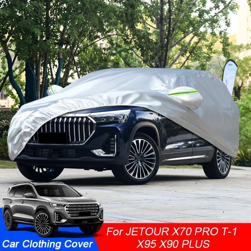 

Car Cover Rain Frost Snow Dust Waterproof Protection Anti-UV Cover External Auto Accessories For JETOUR T-1 X70 PRO X90 PLUS X95