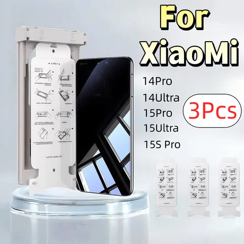 3Pcs Screen Protector Kit for XIAO MI Mi 15 Ultra 14 Ultra 15S pro 14 15 pro Ultra Dust-Free Easy Install Non-Tempered Glass