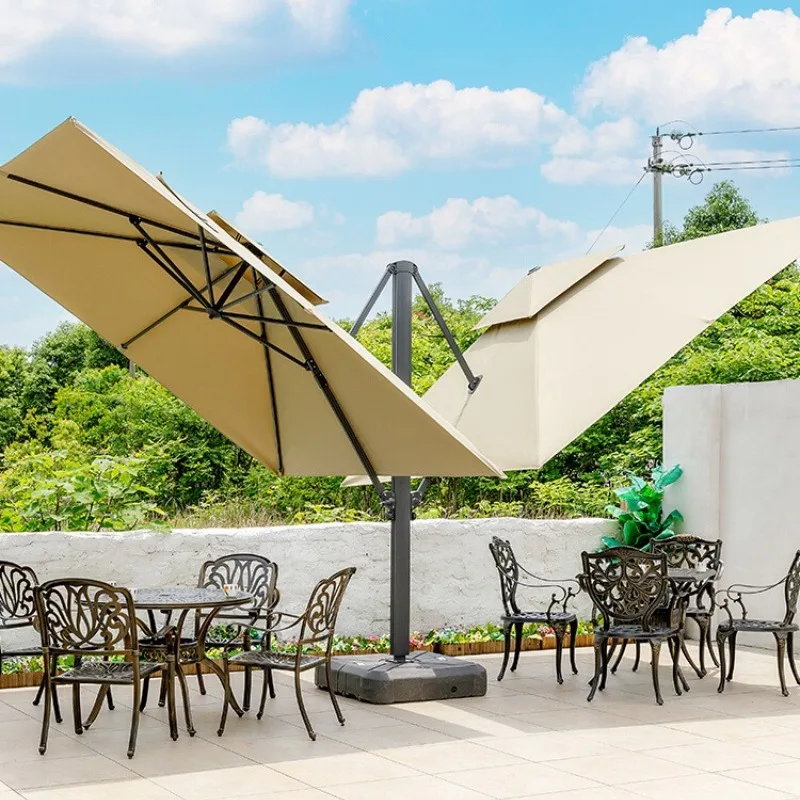 

Outdoor Parasol Courtyard Roman Umbrella Gang Double Head Security Property