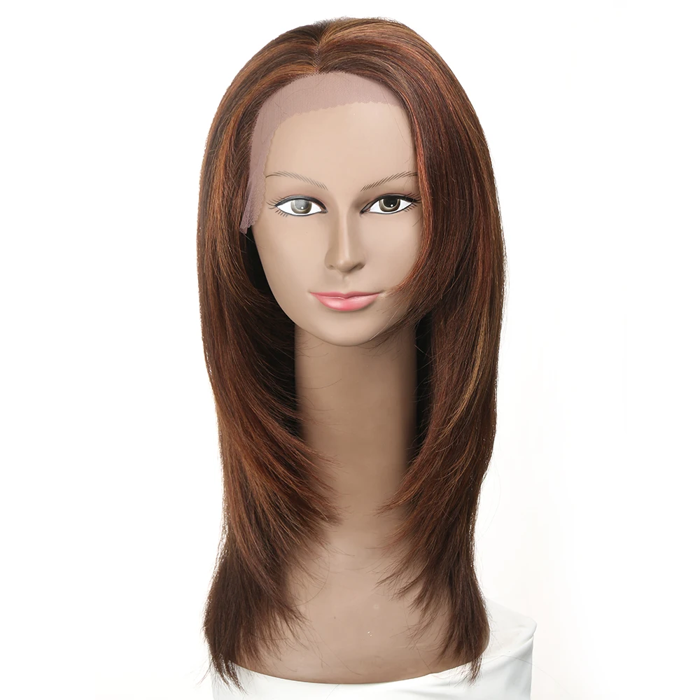 Sleek Highlight Lace Front Wig For Women 13x4 Lace Front Brazilian Hair Wigs Straight Colored Lace Wigs 18 Inch Long Lace Wigs