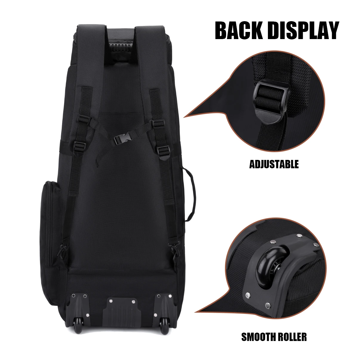 تتحرك الساحبة حقيبة تروللي بعجلات الهواء فحص سعة كبيرة في الهواء الطلق التخييم الأمتعة حقيبة المحمولة تخزين اللحاف حقيبة سفر حقيبة تروللي بعجلات