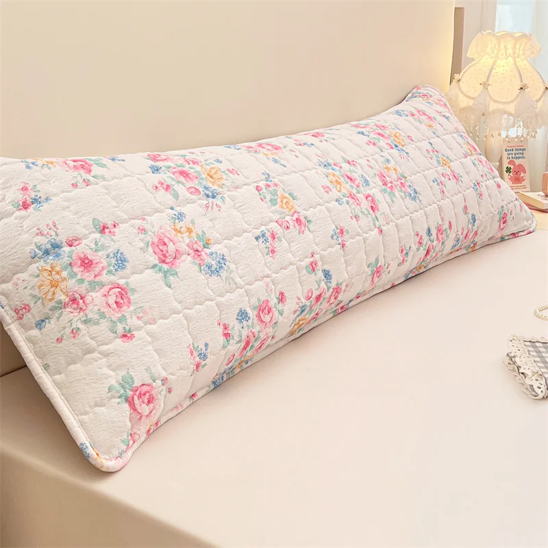 

1pc Printed Bed Pillowcase, Decorative Long Pillow Cover *1 (Insert Not Included), Soft and Comfortable Fabric, 48*120cm/150cm