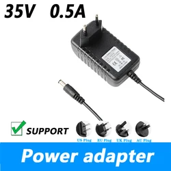 35V 0,5a zasilacz zasilający sterownik LED wentylator do ładowania przewód zasilający 5.5*2.1MM Au Plug Us Plug