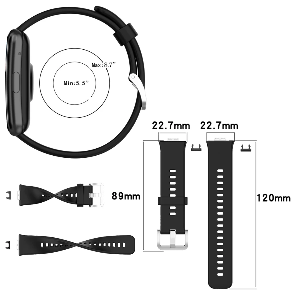 Silicone Strap For Huawei Watch Fit Special Edition Wristband Replacement Watchbands With Tools For Huawei Fit Accessories