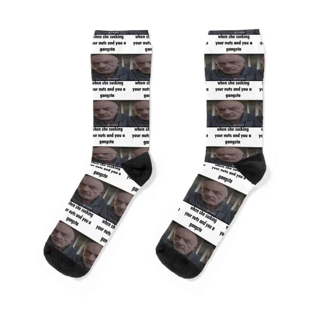 

mike from breaking bad gangsta Socks luxury Toe sports funny gift Socks Male Women's