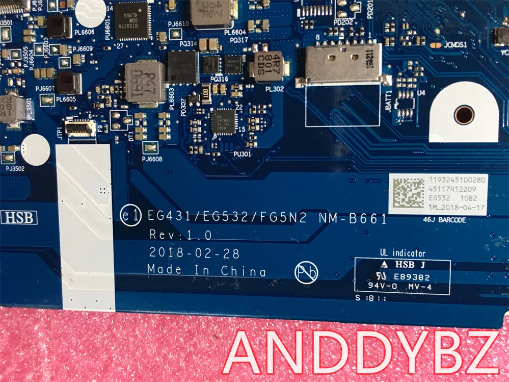 لينوفو Ideapad 330-15IGM N4100 اللوحة الأم 5B20R33808 NM-B661 اختبار موافق
