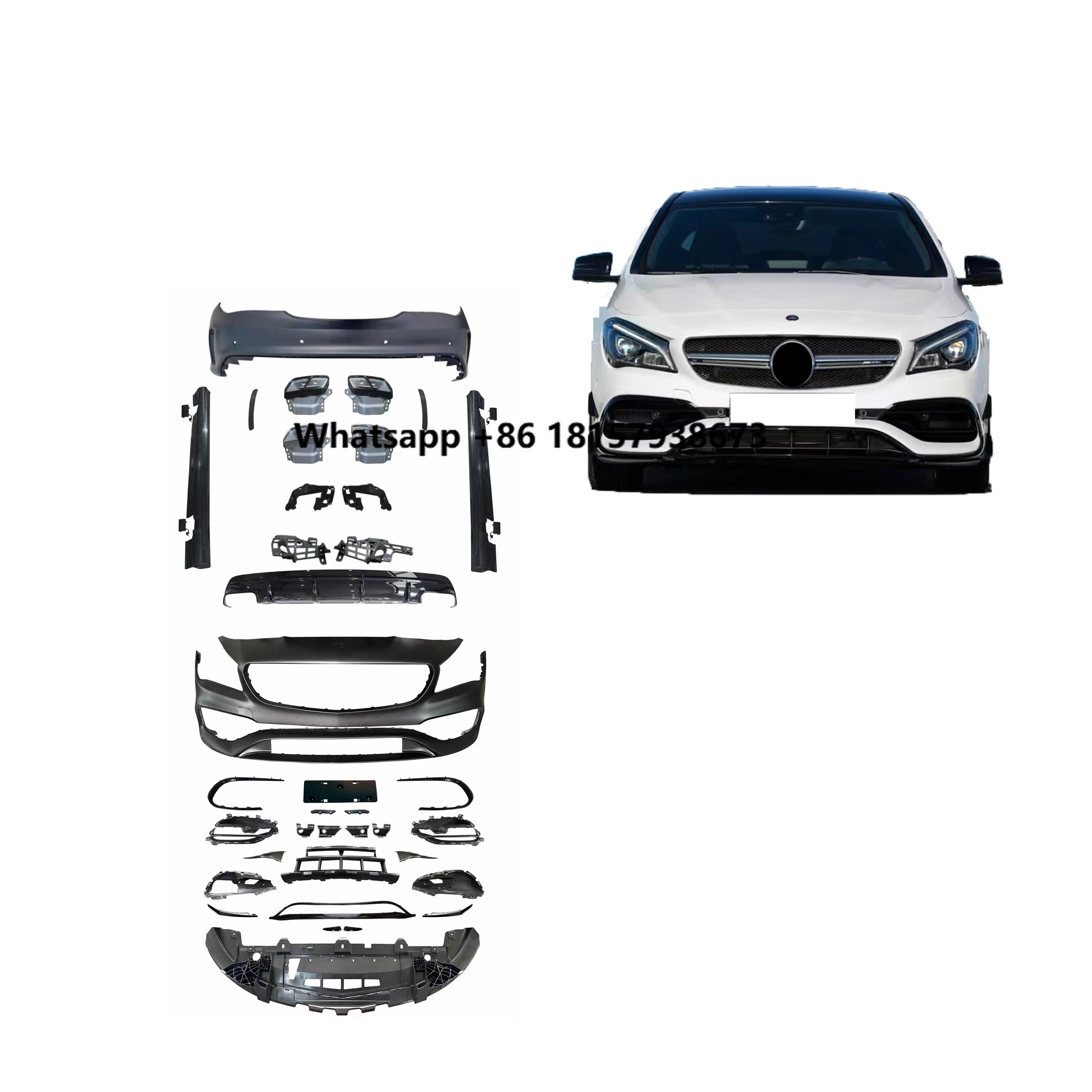 

Facelift Body Kits for CLA-Class W117 Late Change to CLA45 AMG Body Kit Car Parts Car Bumpers