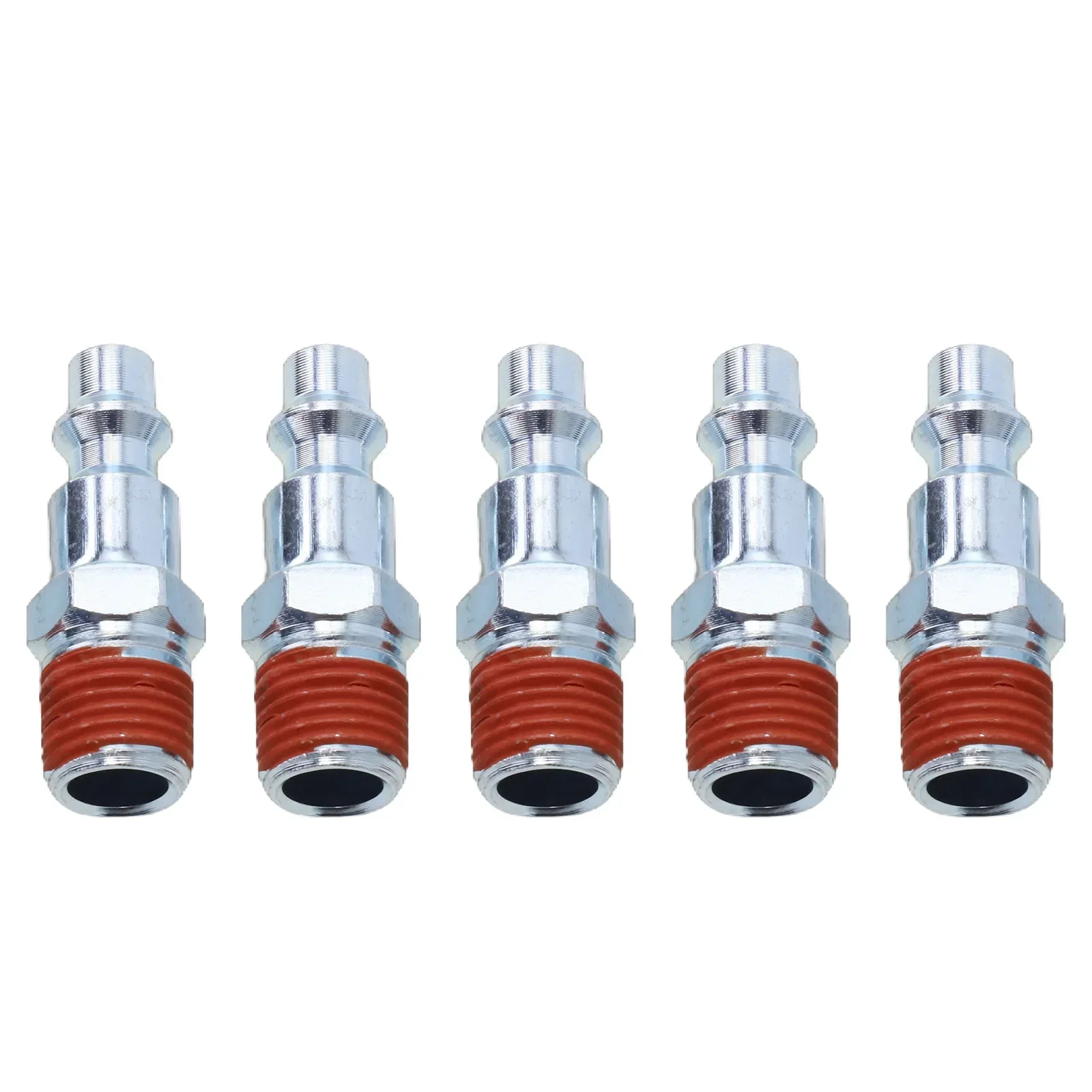 

5Pcs/set Air Hose Fitting 1/4 Inch NPT Male Air Line Fitting Hose Compressor Quick Release Connector Pneumatic Connector