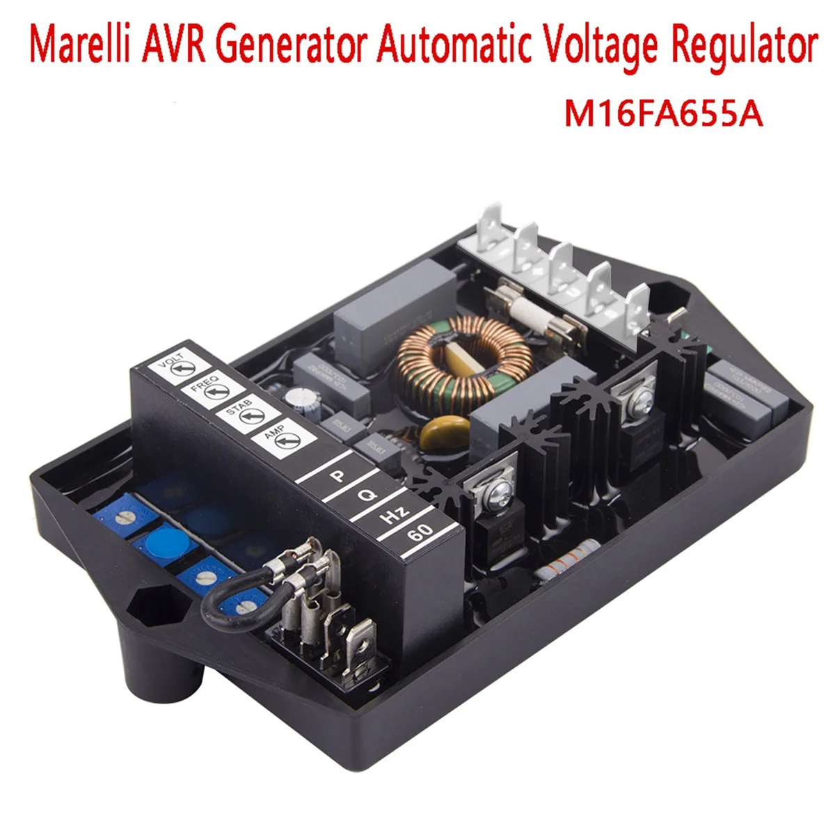 For Marelli AVR Generator Automatic Voltage Regulator Electric Genset Voltage Control Adjustable Stabilizer M16FA655A