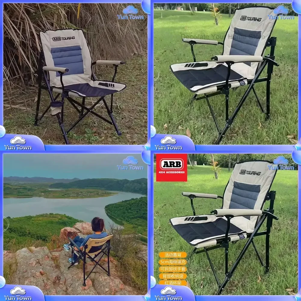 Minimalist Ergonomic Camping Chair for Outdoor Backyard Patio Garden Beach Sun Lounger for Nordic Modern Design Metal Folding