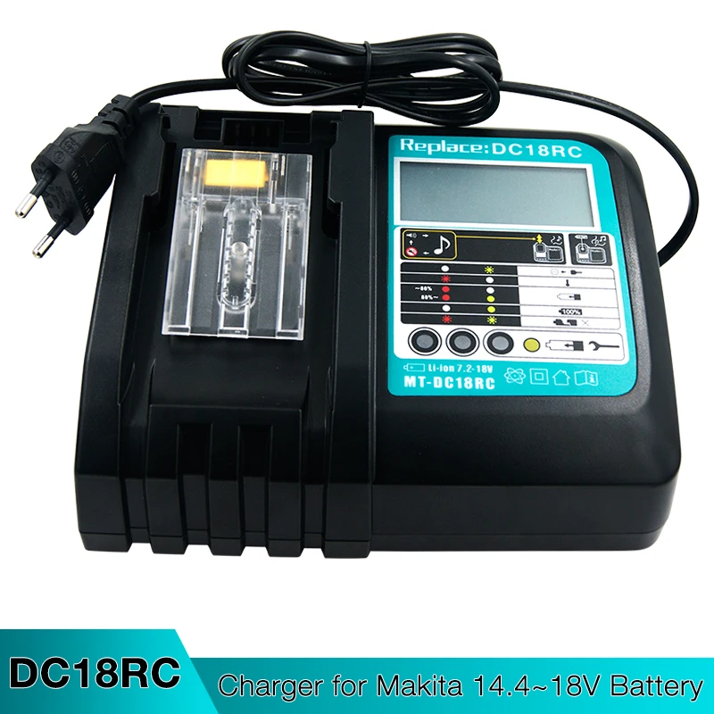 BL1850 BL1430 Lithium Rechargeable Battery Charger for Makita 7.2V 14.4V 18V Battery BL1815 BL1830 BL1840 BL1860 BL1440 BL1460