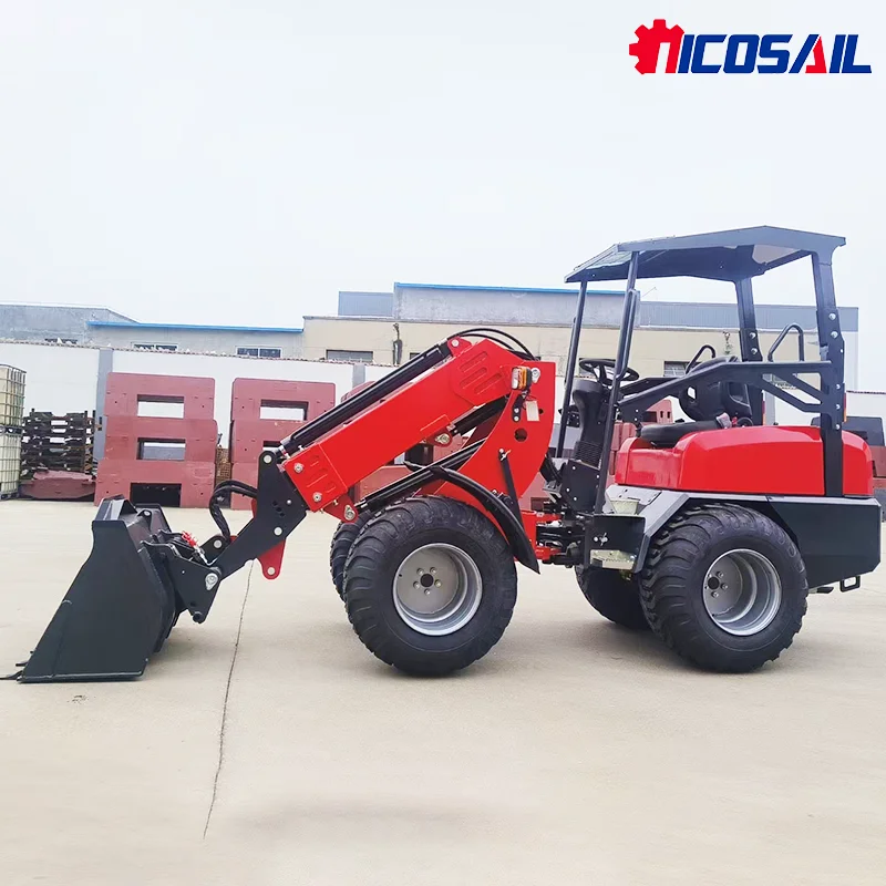 

New Model EPA Engine Front End diesel Small Telescopic Loader Wheel Loader 1Ton Wheel Loader for Sale