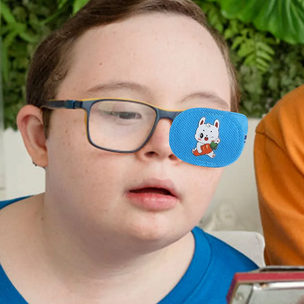 

12 Pcs Eye Mask Training Glasses Patch for Toddler Kids Reusable Lazy Eyepatch Cover Single Protective Shades Breathable