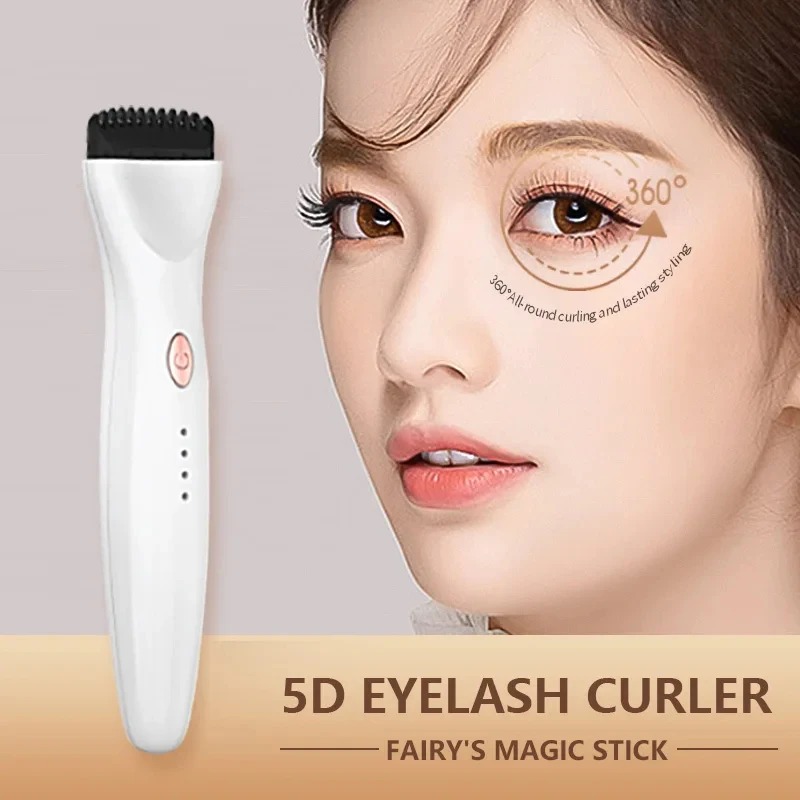 

5D Push Heated Eyelash Curler 3 Modes Electric Eye Lashes Eyelash Grafting Long Lasting Makeup Tool Hot Viewer Makeup Tool 2024