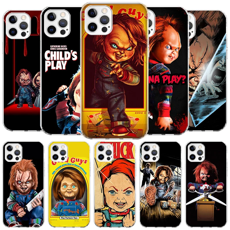 Chucky Child's Play Cover Phone Case For iPhone 16 15 14 13 12 Mini 11 Pro Max X XS 7 Plus 8 + SE 2020 Soft Fundas Shell