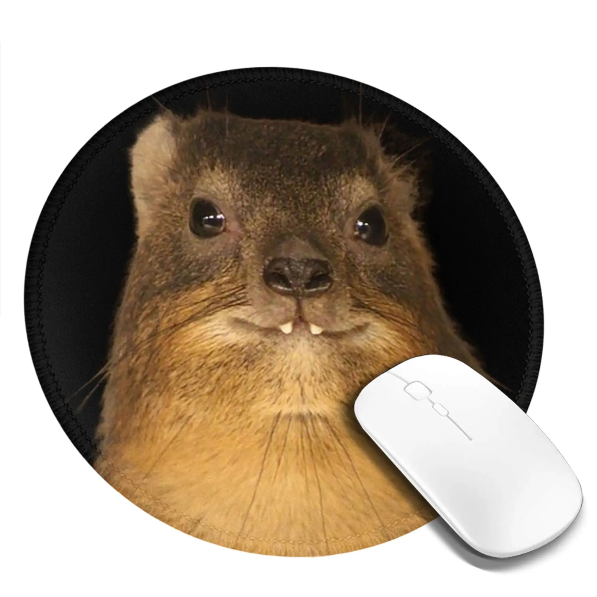Rock Hyrax Photo Dassie Vampire Potato Mouse Pad Computer Keyboard Mouse Mat Gaming PC Laptop Desk Mat Accessories Table Mats
