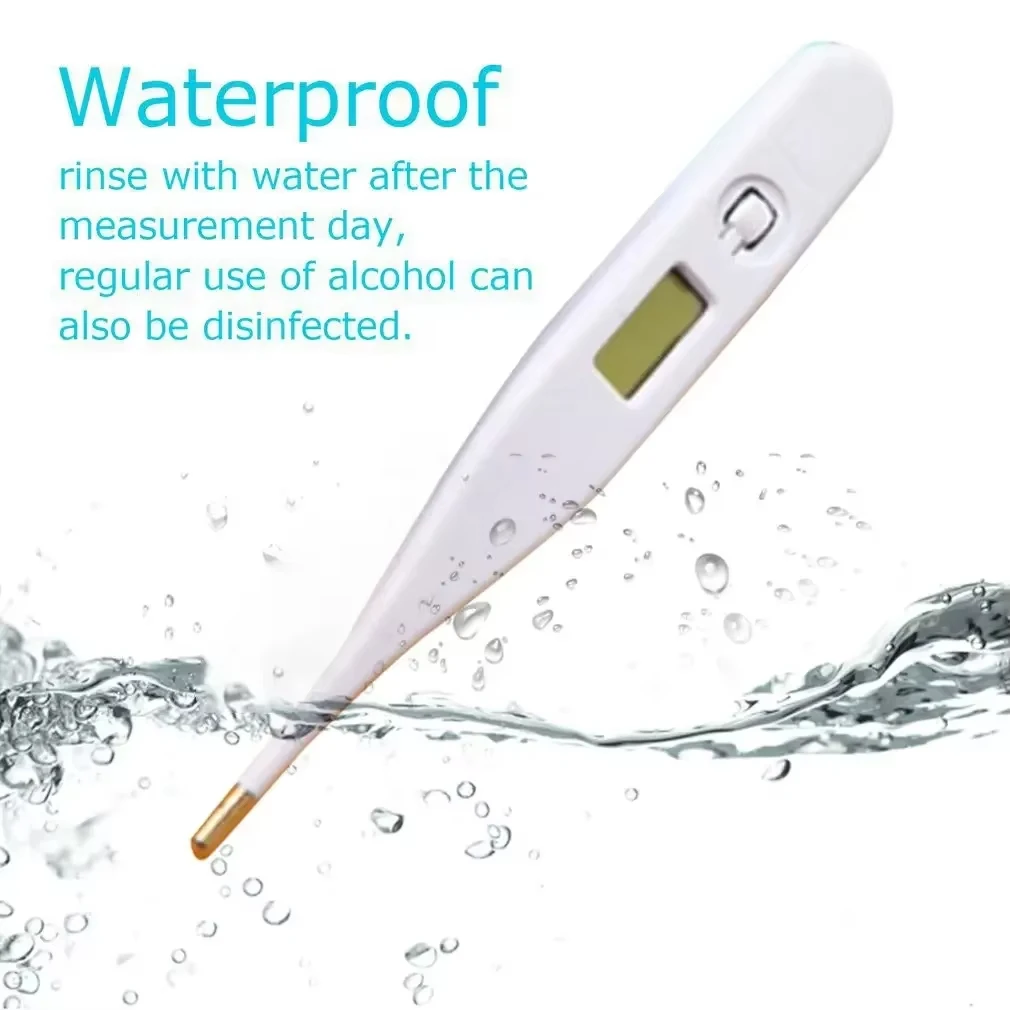 1pcs Thermometer for Fever Digital Basal Body Oral Armpit or Rectal Electronic LCD Display High-Precision Measurement Smart Heat