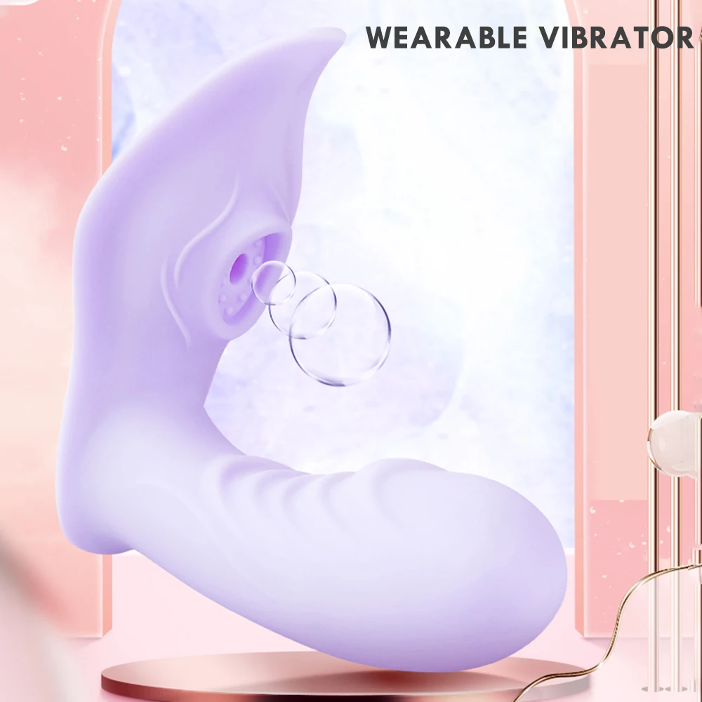 Heatable Wearable Sucking Vibrator Satisfayer Sex Toy for Women G Spot Sucker Clitoris Nipple Stimulator Virating Remote Control