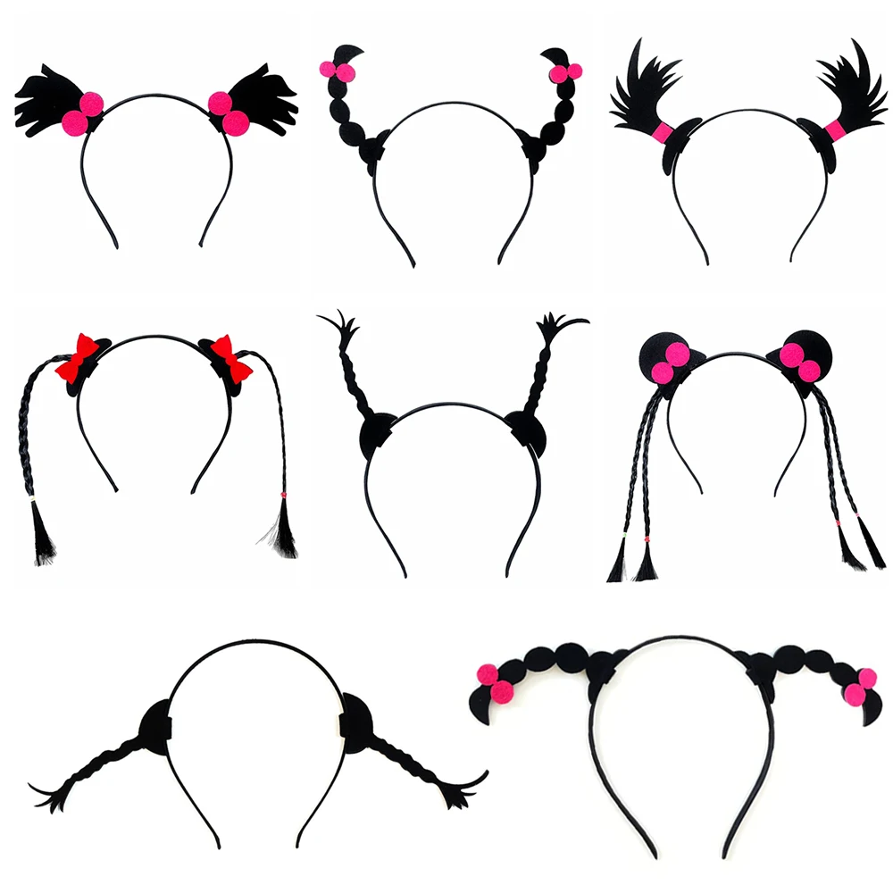 Interesting Braids DIY Headbands Tiktok Funny Hairband for Women Men Practical Joke Party Headwear Hair Accessories