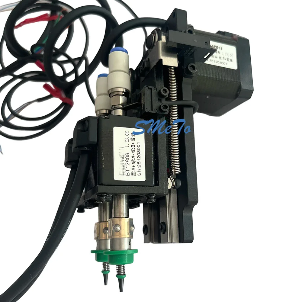 SMT-Doppelkopf-Montiermaschine, Drehgelenk, JUKI 28 Schrittmotor, Vakuum-Kit für DIY PNP SMT Pick-and-Place-Maschine – Detail 1