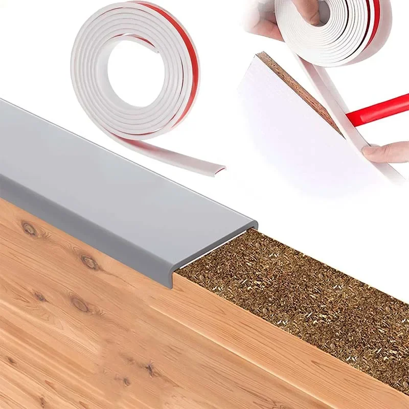 U Shape Edge Banding Self-Adhesive Edging Furniture Soft TPE Edgeband Tape 15mm Wood Board Chair Table Protector Cover Decor