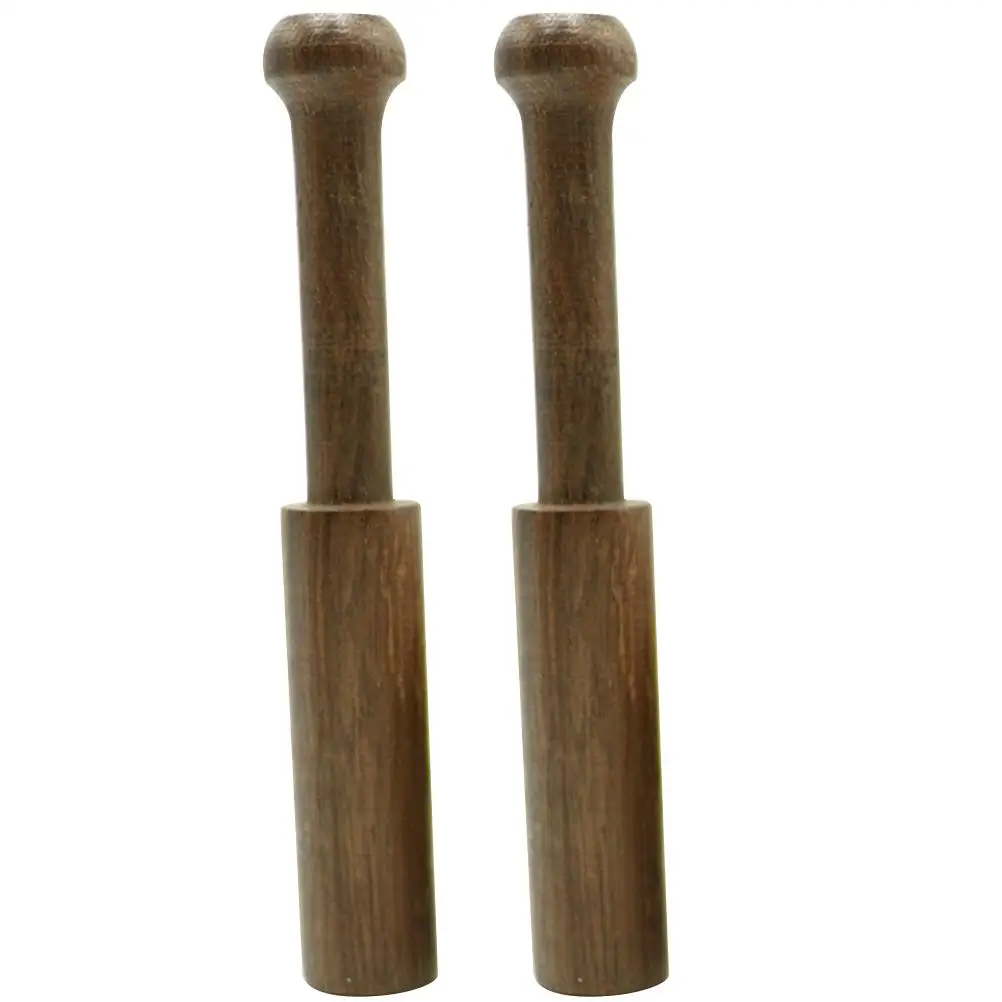 

2 Pcs Sound Bowl Mallet Acoustic Parts Light Brown Stick Small Size Nepalese Strikers Durable Practical Buddha Gifts Relaxation