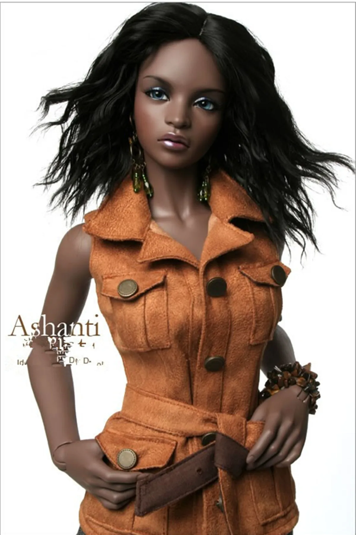 New Premium Resin Ashanti 63.5cm 1/3 BJD SD doll volumes dod soo spot makeup Birthday Gift Free shipping