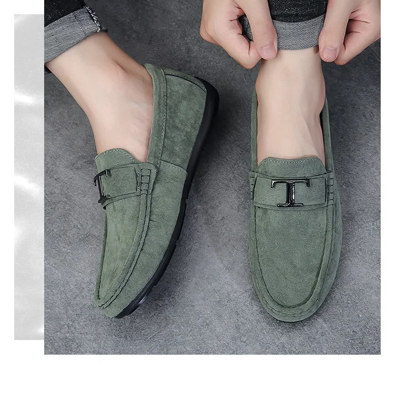 Mens Fashion Business Fashion Soft Sole Social 2025 Tênis Brand Men New Casual Shoes Allmatch Loafer Shoe