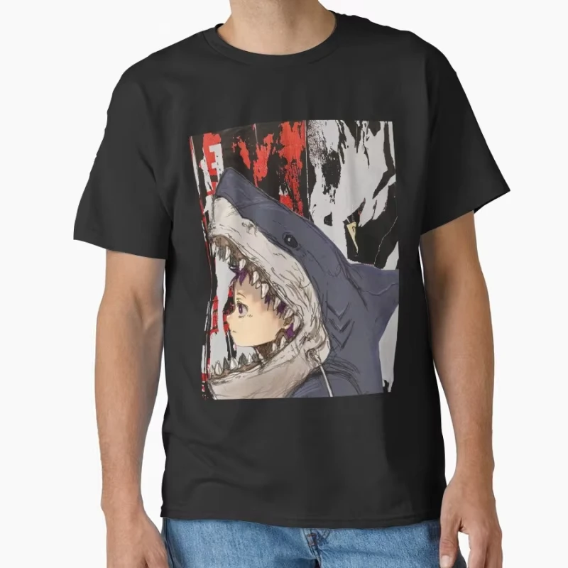 Dorohedoro Ebisu en disfraz de los años 80, regalo Vintage de los años 90, Manga Caiman, cómics góticos, camiseta de Anime Kaiman, camisetas de talla grande, ropa para hombre