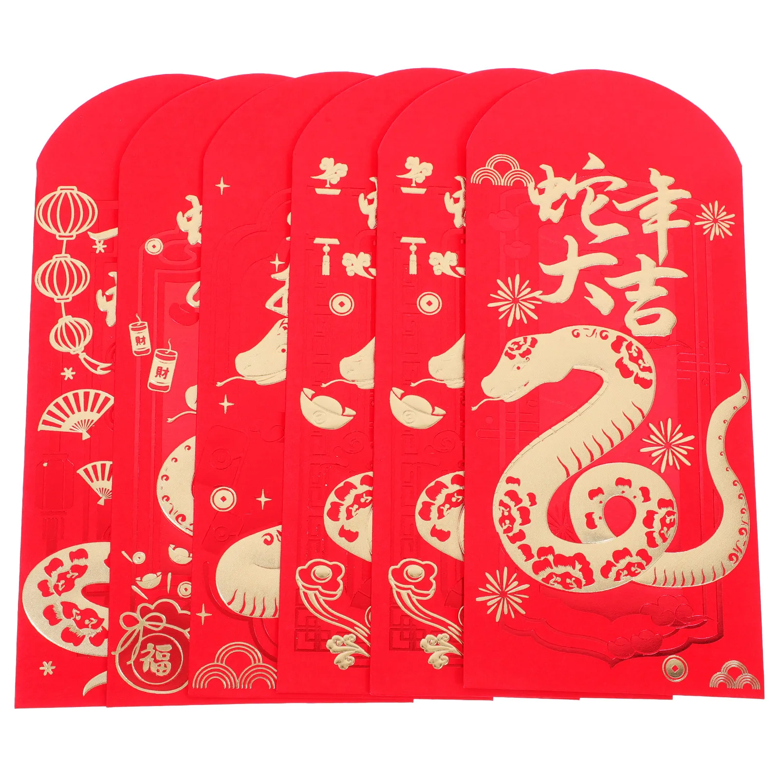 

30Pcs Chinese New Year Red Packets Lucky Paper Envelopes Year of Snake Traditional Money Envelopes Prosperity Spring Festival