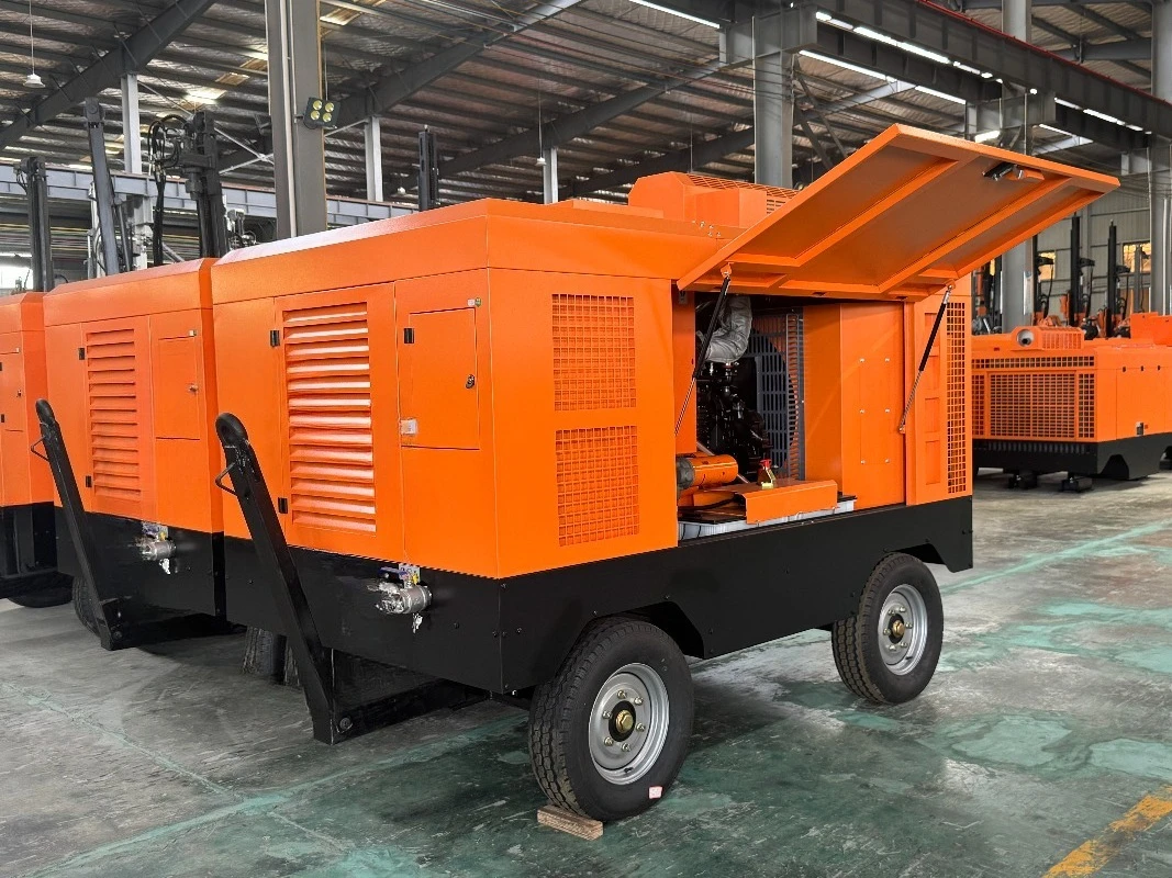 550CFM 15Bar Oil Injected Air Cooled Portable Engine Driven Screw Air Compressor Pump for Mining Drilling Rock Scaler - view 4