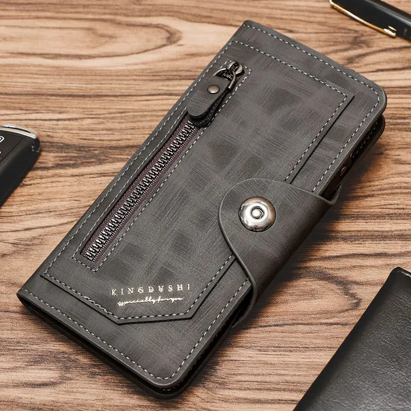 

NEW Mens Wallet Long Purse Leather Clutch Large Business Handbag Credit Card Holder Purses Money Bag Carteira Masculina