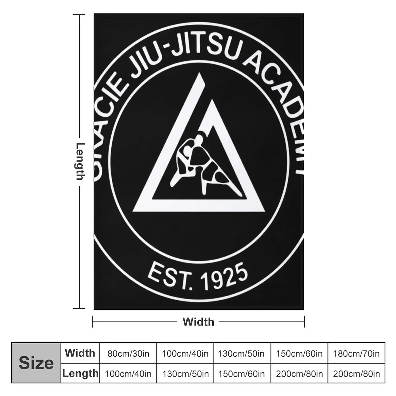 Gracie Jiu Jitsu Throw Blanket sofa bed bed plaid Soft Big Blankets