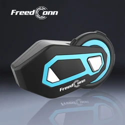 Freedconn kask z zestawem słuchawkowym Bluetooth 5.0 interkom motocyklowy wielu zawodników FM Motor Interphone Communicator T Max Pro słuchawki