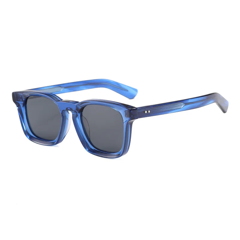 Fashion Square Polarized Sunglasses Women Retro Brown Grey Lens Shades UV400 Men Rivets Sun Glasses Party Travel Outdoor Glasses