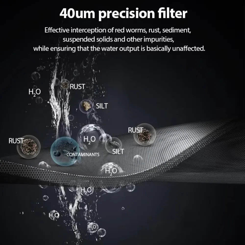 Durable 316 Stainless Prefilter Pre-filter Universal Purifier Filter Purifier Output Shower Filter Water Heater Shower Head