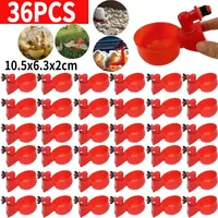6-36PCS Chicken Duck Drinking Bowl Hanging Automatic Poultry Drinking Water Bowl Practical Convenient Tools for Farm Feeding