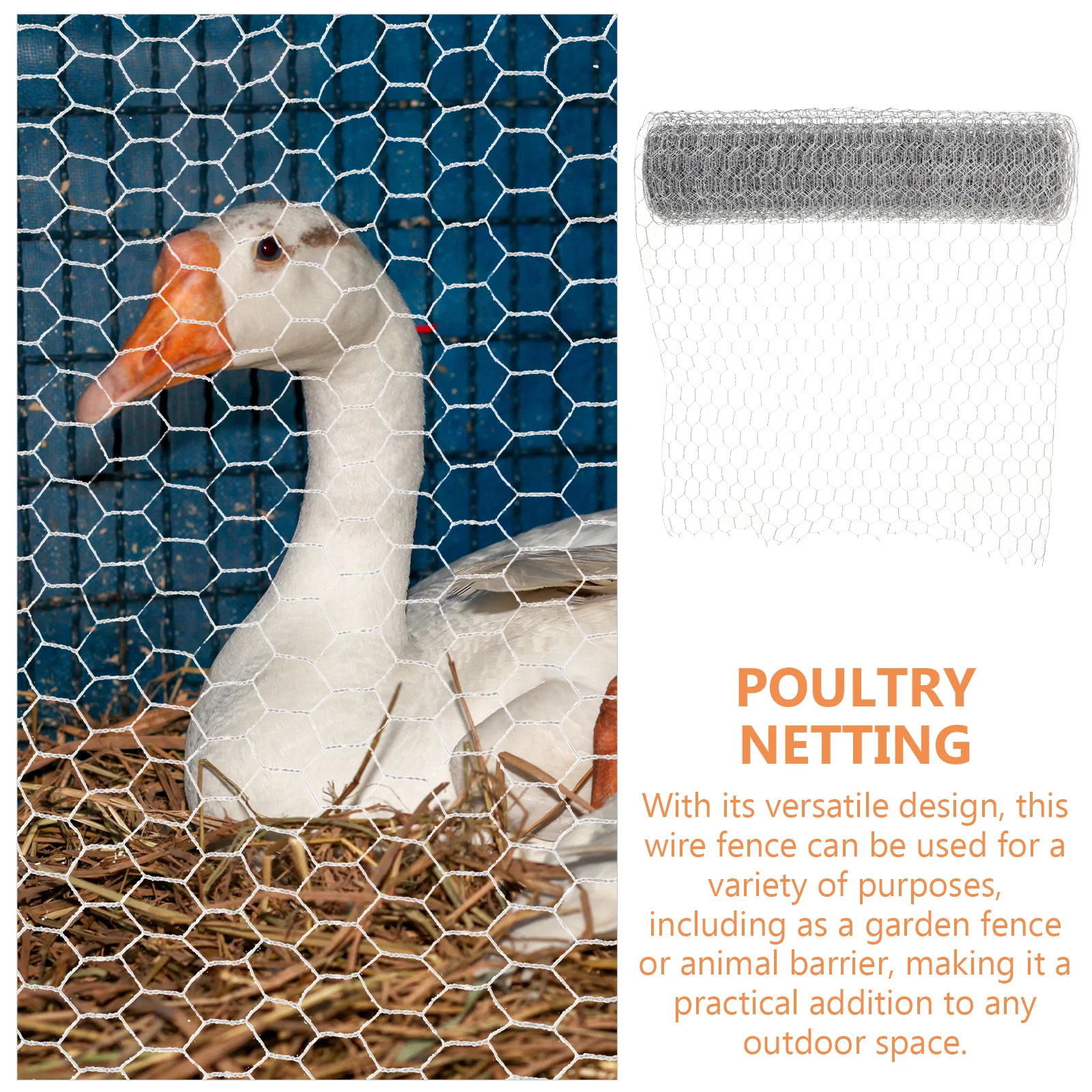 

Chicken Mesh Wire Netting Fence Fencing Animal Barrier Poultry Garden Heavy Duty