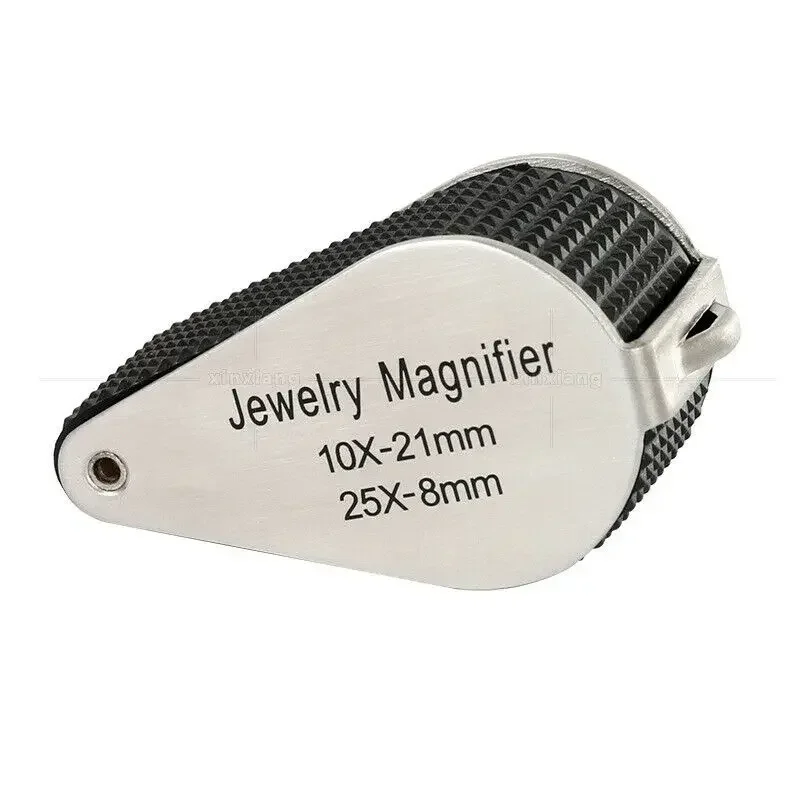 HD المكبر المحمول النظارات المكبرة البصرية العدسة التكبير 10x 25x مساعدة اليد لحام لحام المشبك المطاط المعدني
