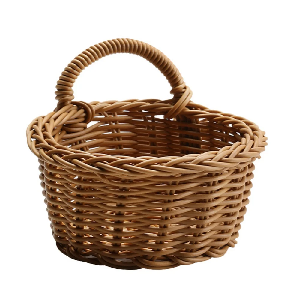 XS-2XL Handwoven Wall Hanging Fruit Vegetable Basket Teardrop Plant Basket Kitchen Table Wall Hanging Storage Basket Container