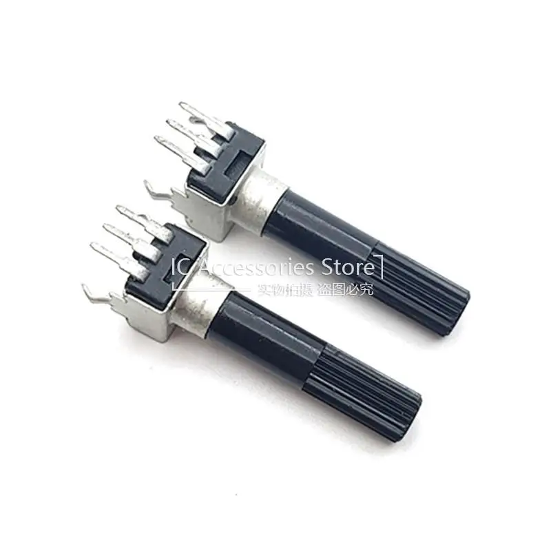 5PCS RV09 Vertical Potentiometer B10K B20K B50K B100K Adjustable Resistor 3Pin Handle 28MM