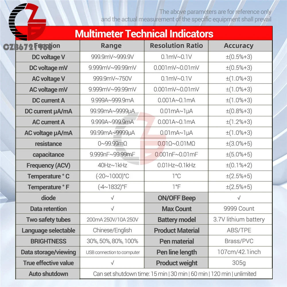 ANENG Oscilloscope 3 in 1 Universal Test Instrument Professional Handheld Digital PC Oscilloscope 9999 Counts Digital Multimeter