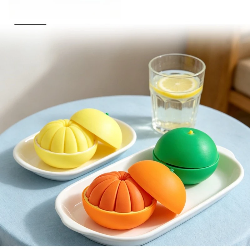 3D Printing Simulation Orange Decompression Toy Fruit Model Ornament Deformation Ball Creative Handicraft Ornament Gift