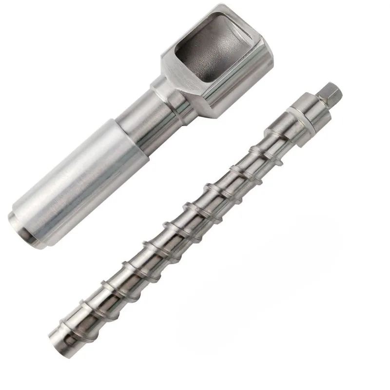 CS7 Oil Press Replacement Accessory Kit, Stainless Steel Press Screw and Chamber for Home Oil Extraction Machine
